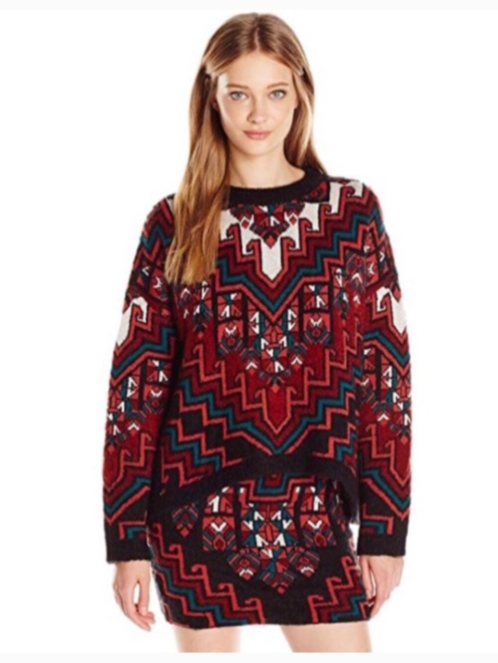 NWOT Mara Hoffman Set - Bolnisi Rug Knit Sweater and Skirt Size Small
